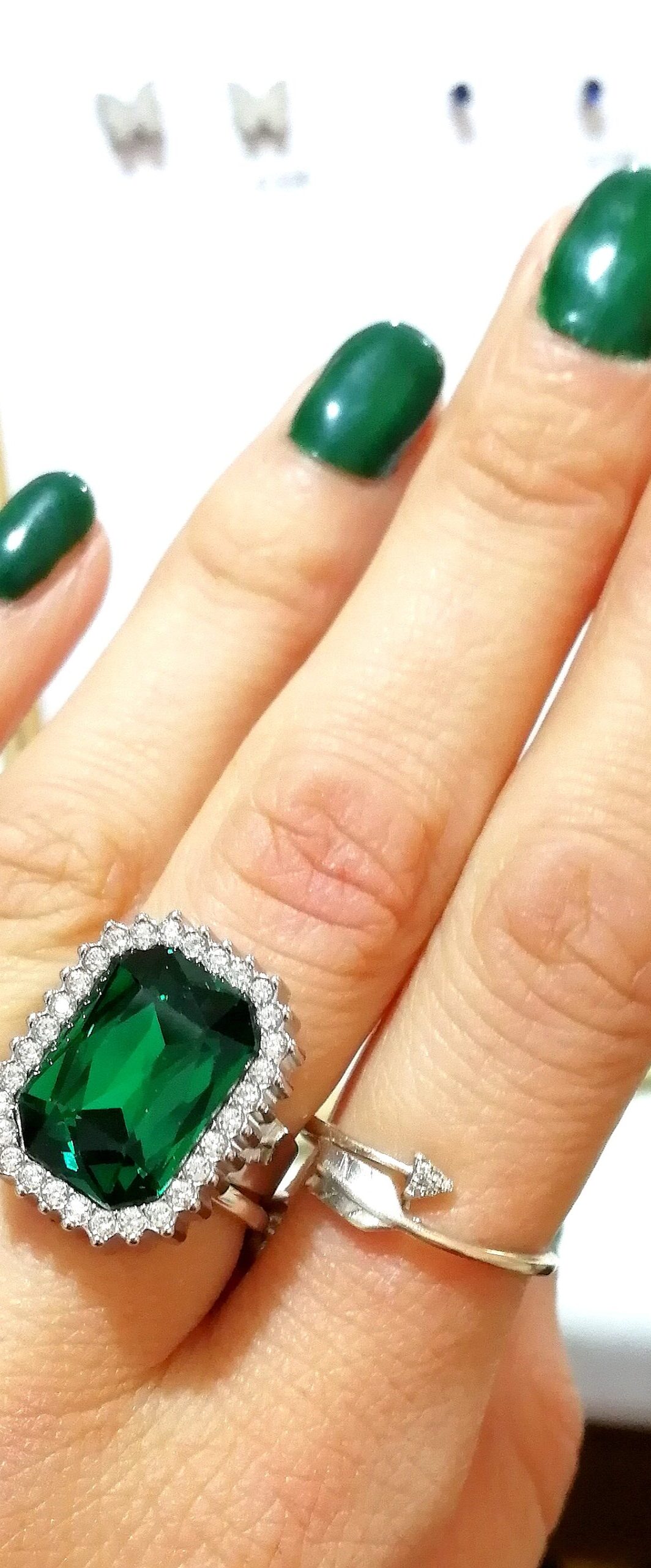 ANELLO CRISTALLO VERDE