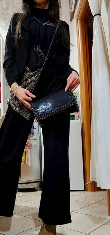 Pochette nera Rock Elegance - immagine 5